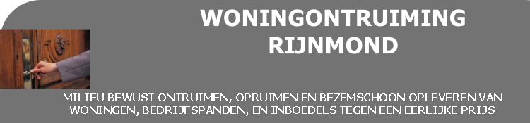 WONINGONTRUIMING 
RIJNMOND
